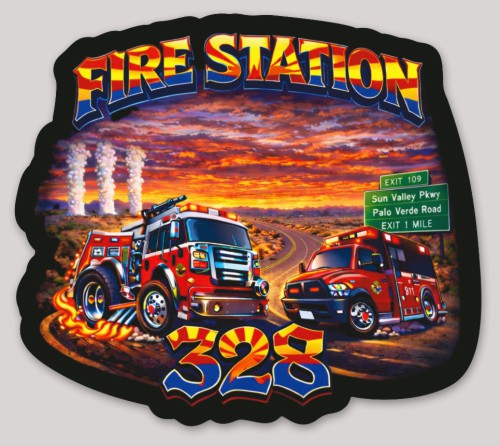 AFMA Fire Station 328 Stickers