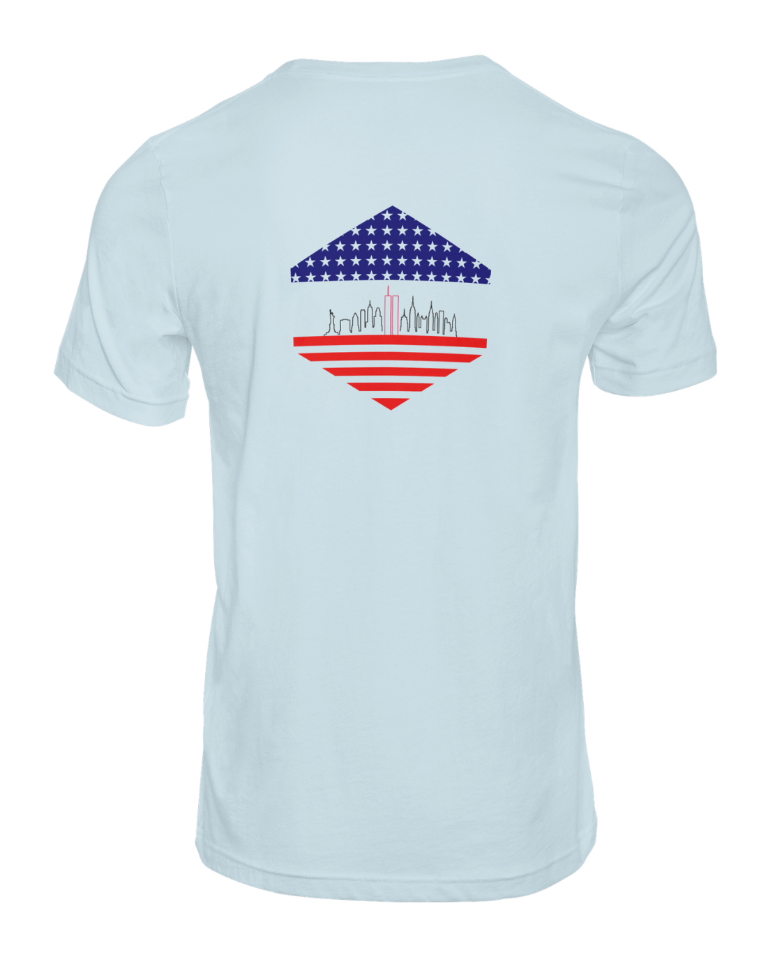 Men's 9/11 Shirt-Light Heather Blue