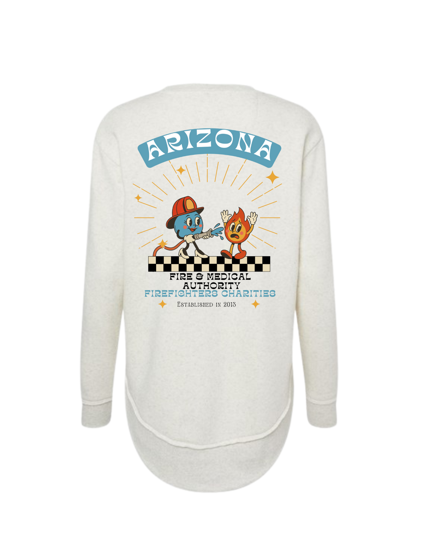 Women's Fire/Water Cartoon Sweatshirt