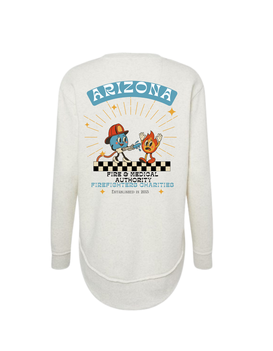 Women's Fire/Water Cartoon Sweatshirt